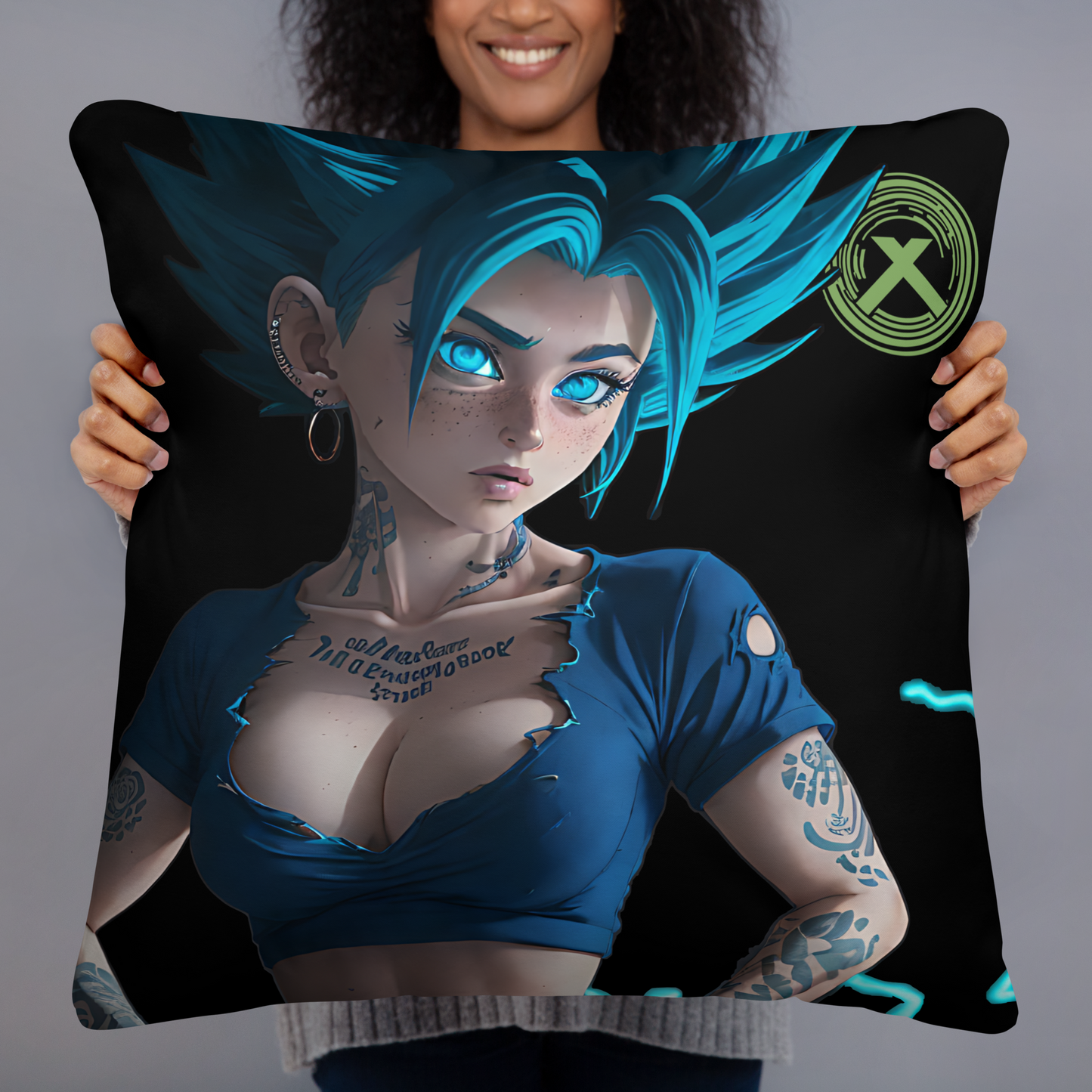 Comfy Pillow - SSJ Style - Black VoidXedis.com